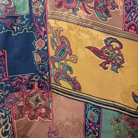 Vintage Marie Michael's Blouse With An Asian Influence Size 14 - Picture 7 of 11